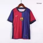 Kid's Barcelona Home Jerseys Kit(Jersey+Shorts) 2024/25 - Spotify Logo Without Text - thejerseys