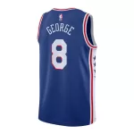 Men's Philadelphia 76ers Paul George #8 Royal Swingman Jersey - Icon Edition - thejerseys