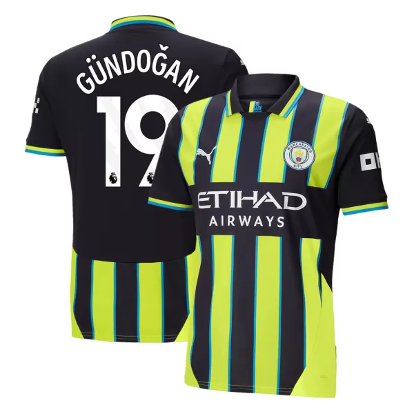 Men's Manchester City GÜNDOĞAN #19 Away Soccer Jersey 2024/25 - thejerseys