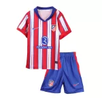 Kid's Atletico Madrid Home Jersey Kit(Jersey+Shorts) 2024/25 - thejerseys