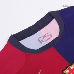 Men's Barcelona GAVI #6 Home Soccer Jersey 2024/25 - Spotify Logo Without Text - thejerseys