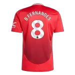 [Super Quality] Men's Manchester United B.FERNANDES #8 Home Soccer Jersey 2024/25 - thejerseys