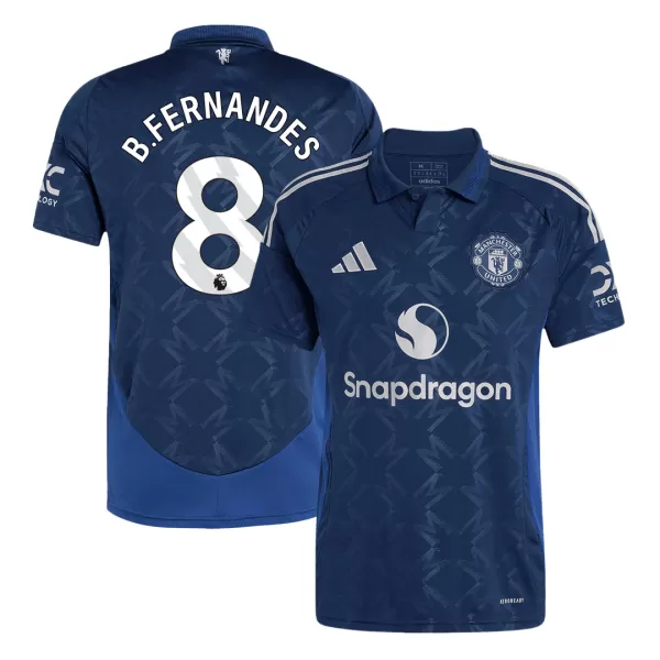 Men's Manchester United B.FERNANDES #8 Away Soccer Jersey 2024/25 - thejerseys