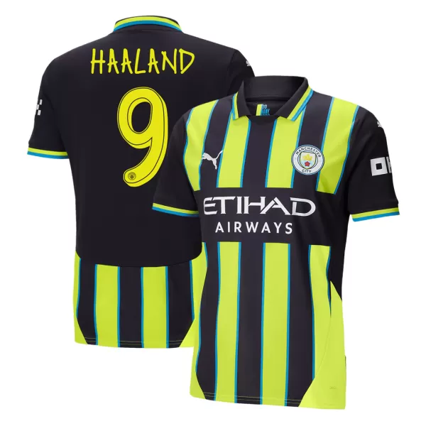 Men's Manchester City HAALAND #9 Away Soccer Jersey 2024/25 - UCL - thejerseys