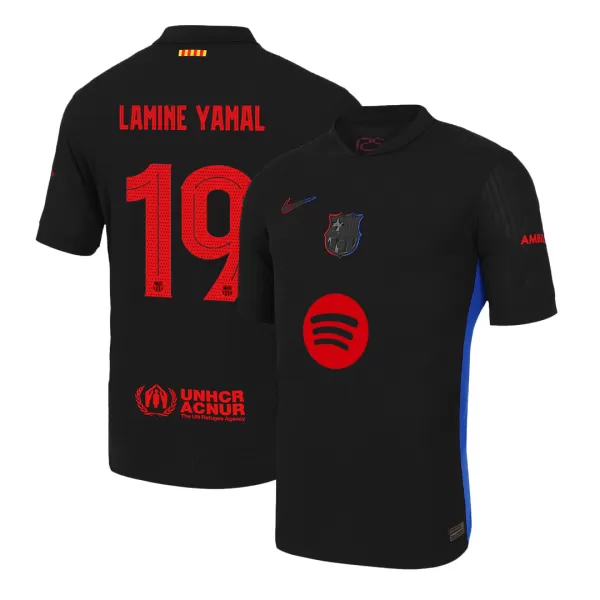 Barcelona LAMINE YAMAL #19 Away Match Jersey 2024/25 UCL - Spotify Logo Without Text - thejerseys