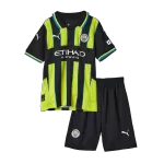 Kid's Manchester City Away Jersey Full Kit 2024/25 - thejerseys