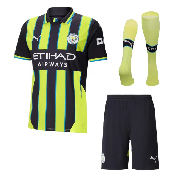 Men's Manchester City Away Jersey Full Kit 2024/25 - thejerseys