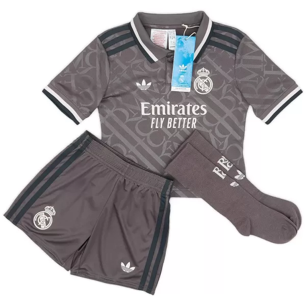 Kid's Real Madrid Third Away Jersey Full Kit 2024/25 - thejerseys