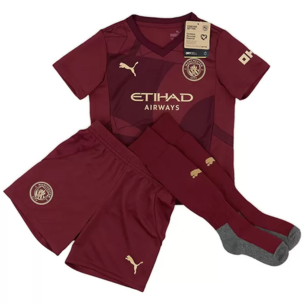 Kid's Manchester City Third Away Jersey Full Kit 2024/25 - thejerseys