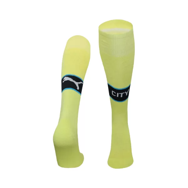 Kid's Manchester City Away Soccer Socks 2024/25 - thejerseys