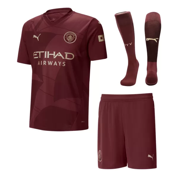 Men's Manchester City Third Away Jersey Full Kit 2024/25 - thejerseys