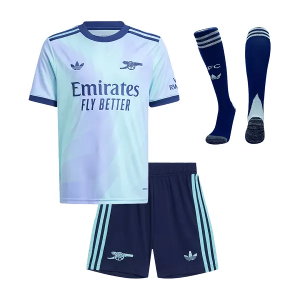 Kid's Arsenal Third Away Jersey Full Kit 2024/25 - thejerseys