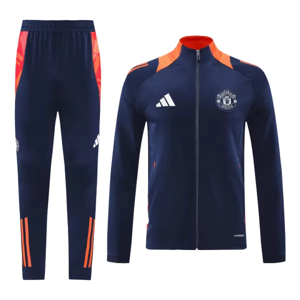 Manchester United Navy Jacket Training Kit 2024/25 For Adults - thejerseys