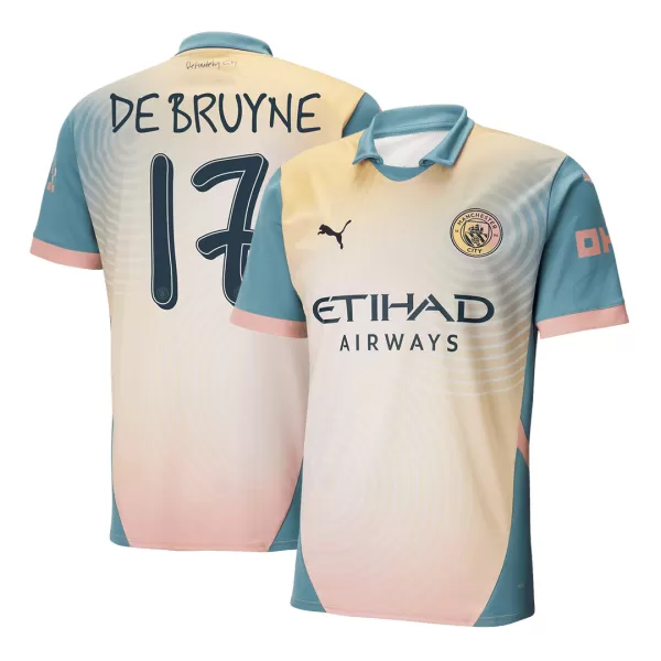 Men's Manchester City DE BRUYNE #17 Fourth Away Soccer Jersey 2024/25 - thejerseys