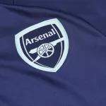 Arsenal 1/4 Zip Navy Tracksuit Kit(Top+Pants) 2024/25 for Adults - thejerseys