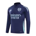 Arsenal 1/4 Zip Navy Tracksuit Kit(Top+Pants) 2024/25 for Adults - thejerseys