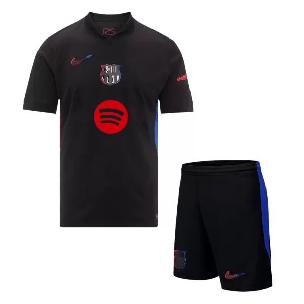 Men's Barcelona Away Jersey (Jersey+Shorts) Kit 2024/25 - Spotify Logo Without Text - thejerseys