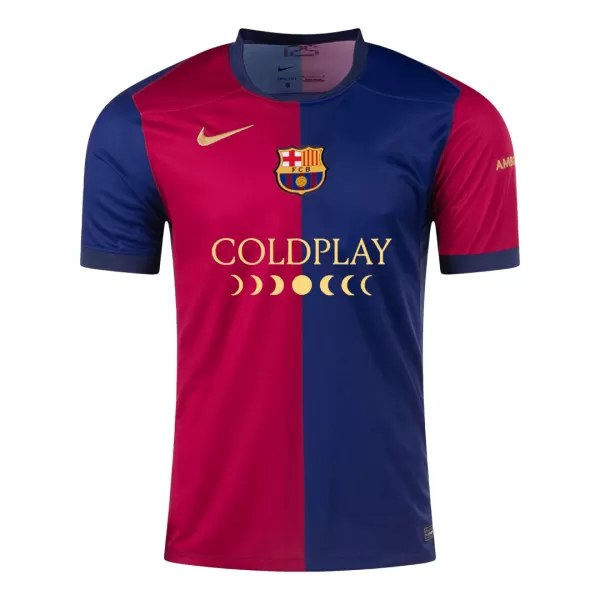 [Super Quality] Men's Barcelona X COLDPLAY Home Soccer Jersey 2024/25 - thejerseys