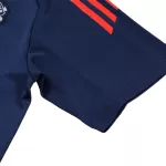 Men's Manchester United Pre-Match Navy & Orange Soccer Jersey 2024/25 - thejerseys