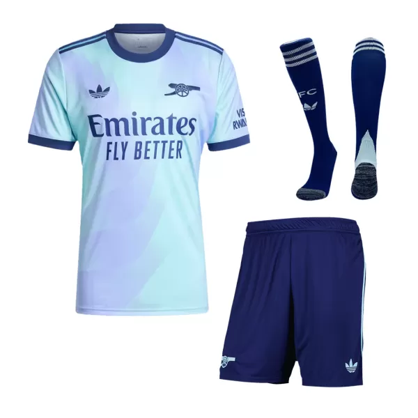 [Super Quailty] Men's Arsenal Third Away Jersey Full Kit 2024/25 - thejerseys