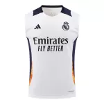 Real Madrid Pre-Match White Sleeveless Top 2024/25 - thejerseys