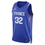 Men's Victor Wembanyama #32 France Basketball Royal Swingman Jersey 2024 Summer Olympics - thejerseys