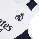 Real Madrid Pre-Match White Sleeveless Top 2024/25 - thejerseys