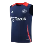 Manchester United Pre-Match Navy Sleeveless Top 2024/25 - thejerseys