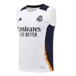 Real Madrid Pre-Match White Sleeveless Top 2024/25 - thejerseys