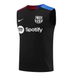 Barcelona Pre-Match Black Sleeveless Top 2024/25 - thejerseys