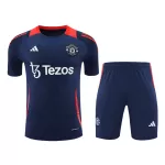 Men's Manchester United Pre-Match Jersey (Jersey+Shorts) Kit 2024/25 - thejerseys