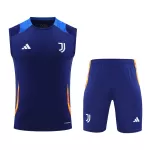 Men's Juventus Pre-Match Jersey (Vest+Shorts) Kit 2024/25 - thejerseys