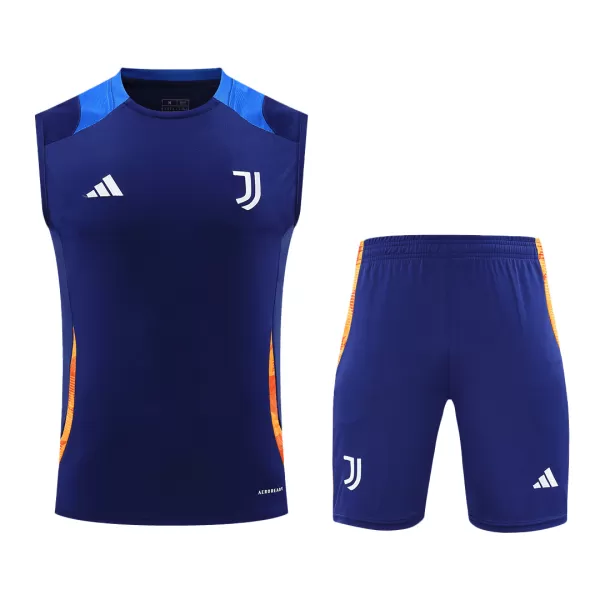 Men's Juventus Pre-Match Jersey (Vest+Shorts) Kit 2024/25 - thejerseys