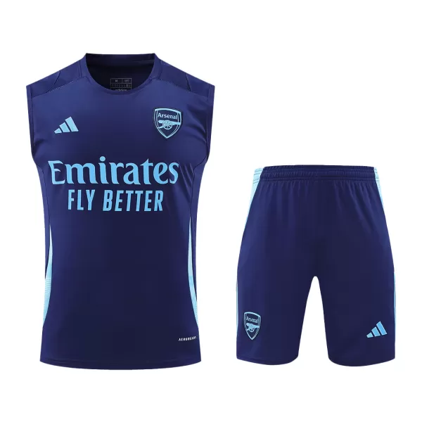 Men's Arsenal Pre-Match Jersey (Vest+Shorts) Kit 2024/25 - thejerseys