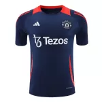 Men's Manchester United Pre-Match Navy & Orange Soccer Jersey 2024/25 - thejerseys