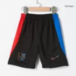 Kid's Barcelona Away Jersey Kit(Jersey+Shorts) 2024/25 - Spotify Logo Without Text - thejerseys