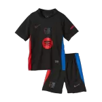 Kid's Barcelona Away Jersey Kit(Jersey+Shorts) 2024/25 - Spotify Logo Without Text - thejerseys