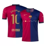 Men's Barcelona COLDPLAY #10 Home Soccer Jersey 2024/25 - thejerseys