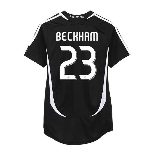 Real Madrid BECKHAM #23 Away Retro Soccer Jersey 2006/07 - thejerseys