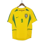 Brazil RONALDO #9 Home Retro Soccer Jersey 2002/03 - thejerseys