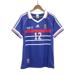 France HENRY #12 Home Retro Soccer Jersey 1998 - thejerseys