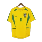 Brazil RONALDINHO #11 Home Retro Soccer Jersey 2002/03 - thejerseys