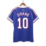 France ZIDANE #10 Home Retro Soccer Jersey 1998 - thejerseys