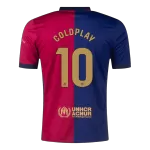 [Super Quality] Men's Barcelona COLDPLAY #10 Home Soccer Jersey 2024/25 - COLDPLAY - thejerseys