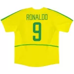 Brazil RONALDO #9 Home Retro Soccer Jersey 2002/03 - thejerseys