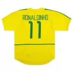 Brazil RONALDINHO #11 Home Retro Soccer Jersey 2002/03 - thejerseys