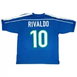 RIVALDO #10 Classic Brazil Away Jersey 1998 - thejerseys