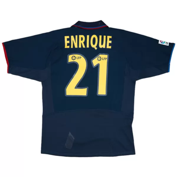 Barcelona ENRIQUE #21 Retro Soccer Jersey 2002/03 - thejerseys