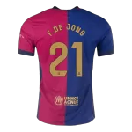 Barcelona F.DE JONG #21 Home Match Jersey 2024/25 - thejerseys