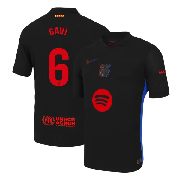 Barcelona GAVI #6 Away Match Jersey 2024/25 - Spotify Logo Without Text - thejerseys